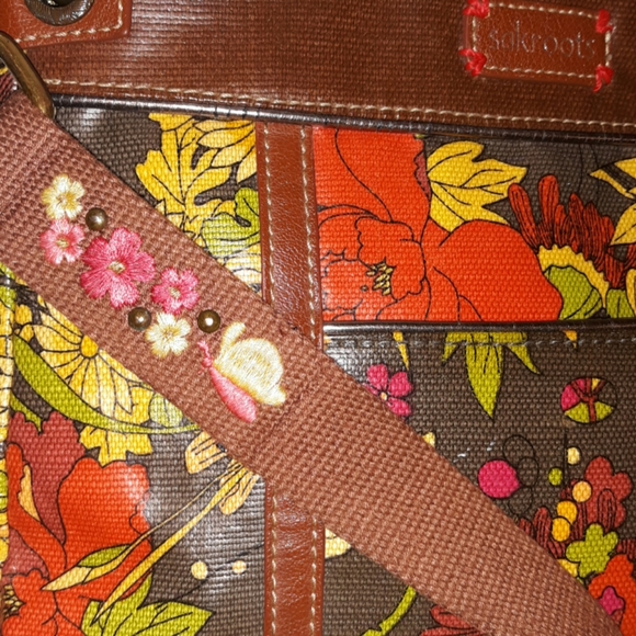 Beautiful Sakroots Floral print Boho Messenger Crossbody bag☆EUC☆ - Picture 8 of 8